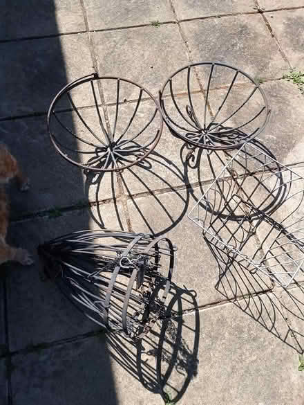 Photo of free hanging baskets and metal basket (Folksworth) #1