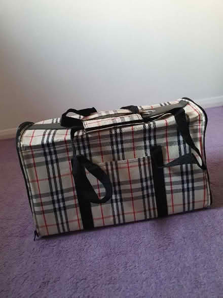 Photo of free Leather coat size Large, cat carrier, two wood table lamps, (Overslade CV22) #4