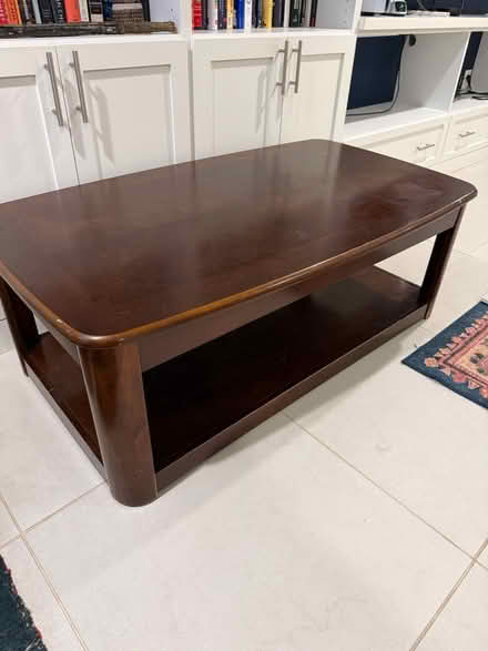 Photo of free Wood coffee table (Brightwood Park) #2