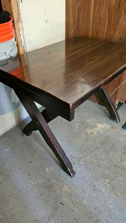 Photo of free Fridge and wood table with chairs (Linton hall manassas) #4