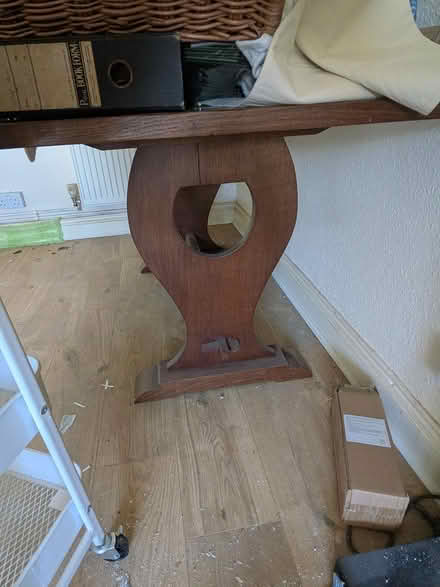 Photo of free Dark wood vintage dining table (Barnards green WR14 3) #1