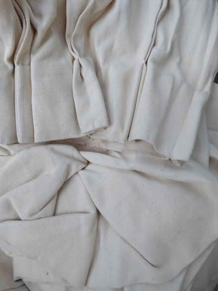 Photo of free Calico / heavy cream fabric - for reuse, from curtains (Hale WA15) #1