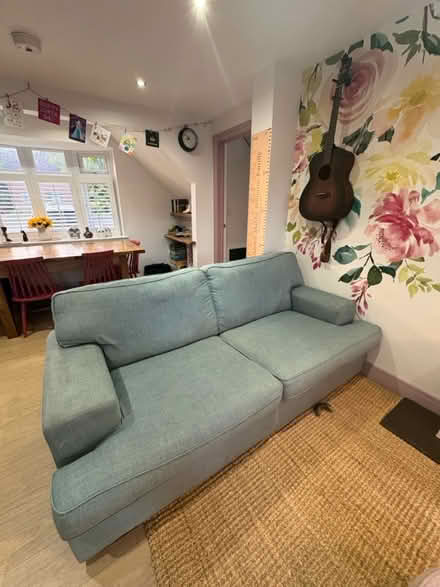 Photo of free Blue fabric sofa (Hampton Lucy CV35) #2