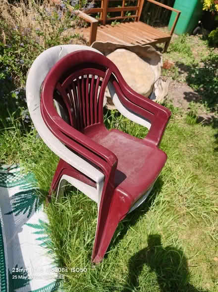 Photo of free 3 Plastic Garden Chairs (Glendon NG5) #1