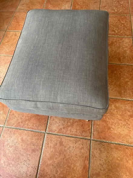 Photo of free Large upholstered foot stool (Boughton, Chester CH3) #1