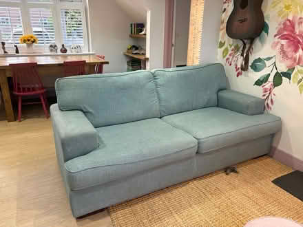 Photo of free Blue fabric sofa (Hampton Lucy CV35) #1