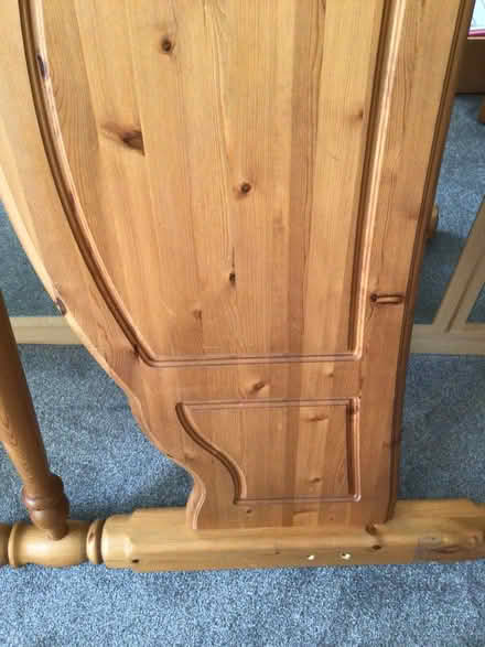Photo of free King size solid pine bed frame (Tuebrook L4) #4