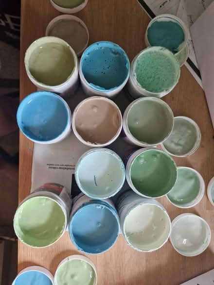 Photo of free Valspar tester pots blue and green (BN2) #1