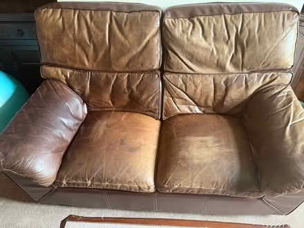 Photo of free Leather two seater (Irlam) #1