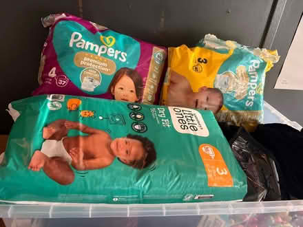 Photo of free Various unused nappies size 2-3 (Erith DA8 Bexley) #1