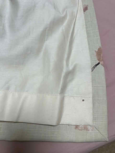 Photo of free 2 pairs of cream curtains, floral pink pattern (Wokingham RG40) #4