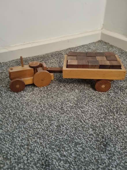 Photo of free Wooden tractor and trailer (Ba14) #1