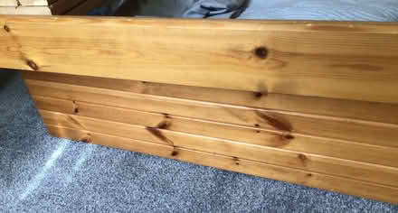 Photo of free King size solid pine bed frame (Tuebrook L4) #3