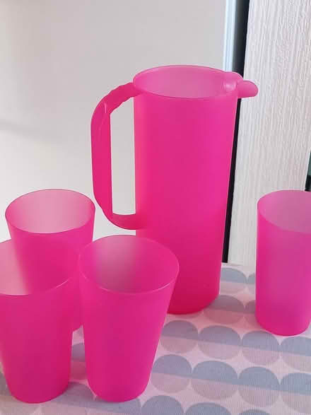 Photo of free Plastic jug and cups (Millerston, G33) #1