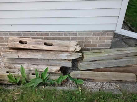 Photo of free Fence posts and rails (Kenosha south side) #2