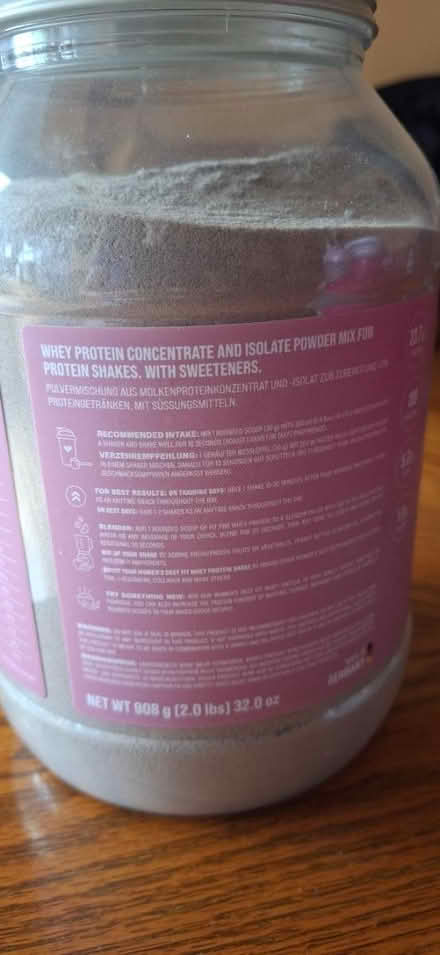 Photo of free Womens Best cup and Protein powder (south ham basingstoke RG22) #4