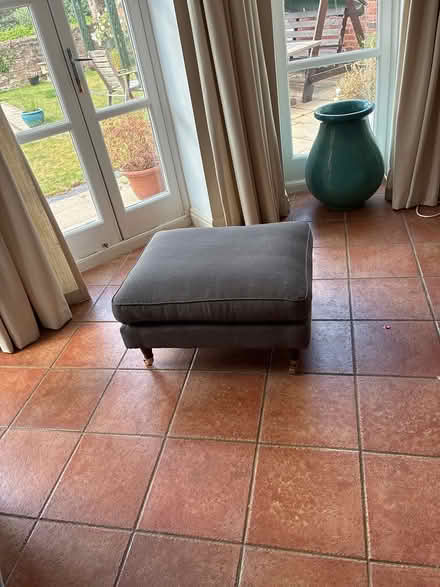 Photo of free Large upholstered foot stool (Boughton, Chester CH3) #3