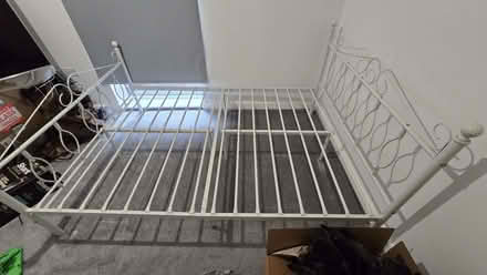 Photo of free Aingoo 4ft 6 Double Bed Frame White Double Bed Frame (Thamesmead SE28) #3