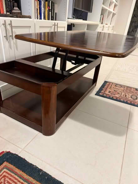 Photo of free Wood coffee table (Brightwood Park) #1