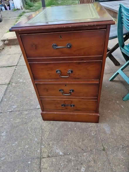 Photo of free Wooden filing cabinet two draws (Great Baddow CM2) #1