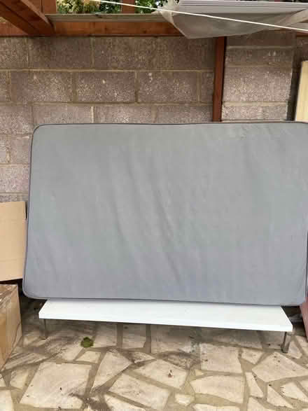 Photo of free Two seater brown sofa, a mattress, low level table (Preston HA3) #1