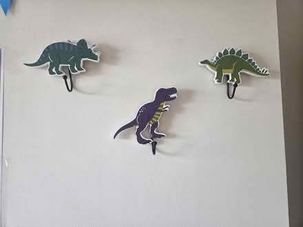 Photo of free Kids X3 dinosaur coat pegs (Great Leighs CM3) #1