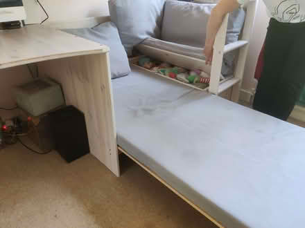 Photo of free High sleeper bed with sofa and desk underneath (Jordanhill G13) #3