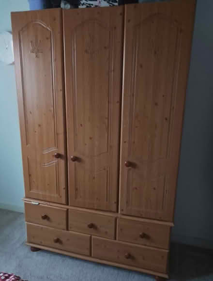 Photo of free Large solid wooden wardrobe (Wessington) #1