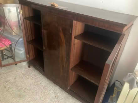 Photo of free VINTAGE WOODEN CABINET/Display case (Salisbury Place SW9 6UW) #1