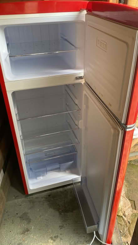 Photo of free Red fridge freezer (Whaley bridge SK23) #2