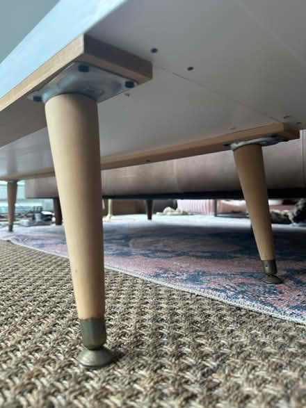 Photo of free IKEA Kallax with Vintage Table Legs (Ballard) #3