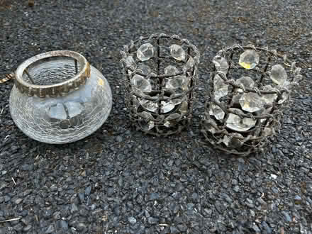 Photo of free Three glass nightlight holders (Wick. BH6) #1