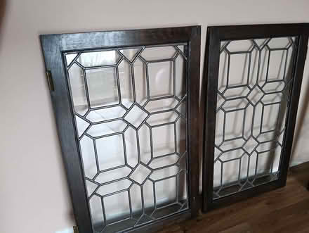 Photo of free 4 x Reclaimed Leaded Glass Cabinet doors (Oswestry SY10) #1