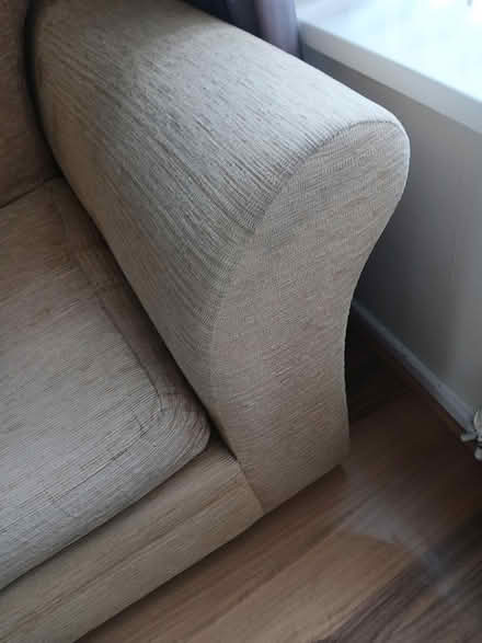 Photo of free 2 seater beige sofa (Loughborough) #4