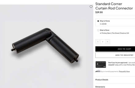 Photo of free Pottery Barn Black Curtain Rods (Moss Hill,Jamaica Plain) #2