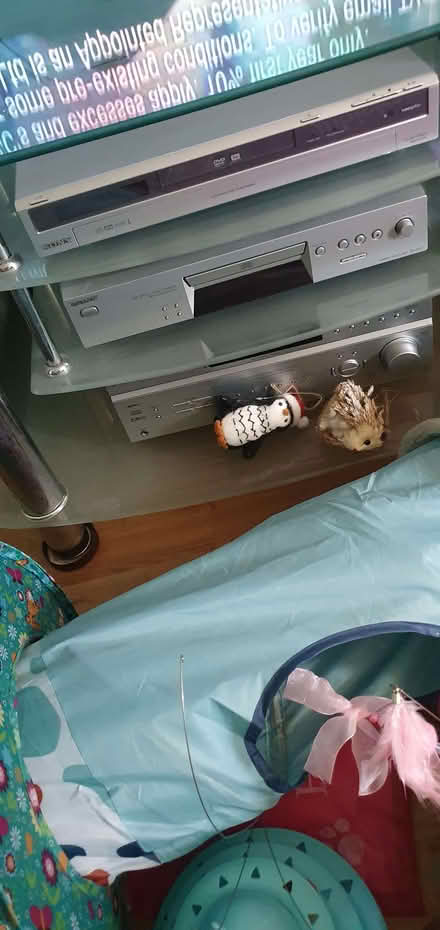 Photo of free Glass tv stand. Other items not included (Cippenham SL1) #1
