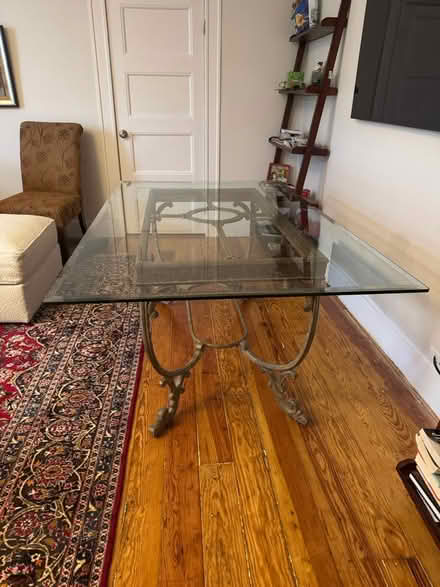 Photo of free Large glass top table (Bronxville) #1