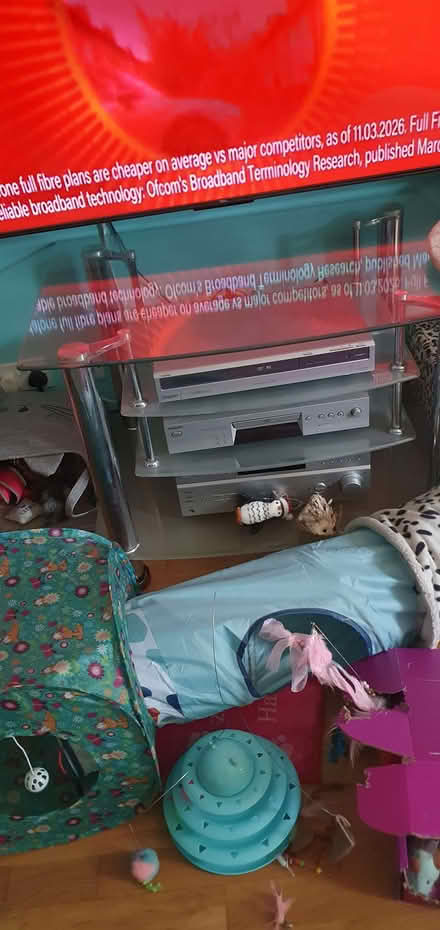 Photo of free Glass tv stand. Other items not included (Cippenham SL1) #4