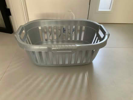 Photo of free Grey laundry basket (Iver) #1