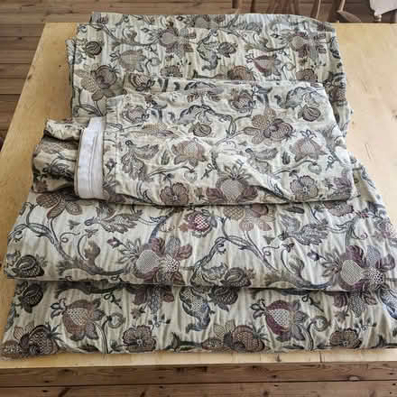 Photo of free 5 Old Lined Curtains, Over 2m Long (Westbere CT2) #1