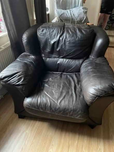 Photo of free 1 and 3 seater couch (Millgate OL12) #1