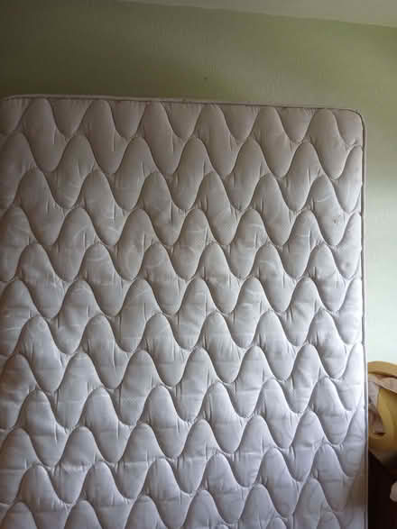 Photo of free Double slatted pine bed and mattress (Hightown BD19) #2