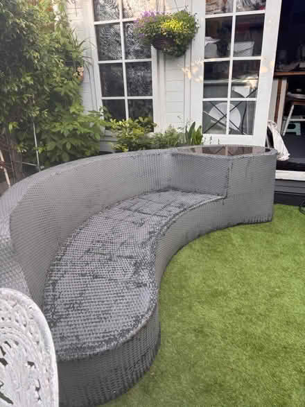 Photo of free semi circle rattan garden sofa (Manor park E12) #3