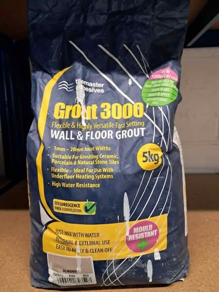 Photo of free 5kg Bag of Almond Tile Grout (KT1 The Triangle) #1