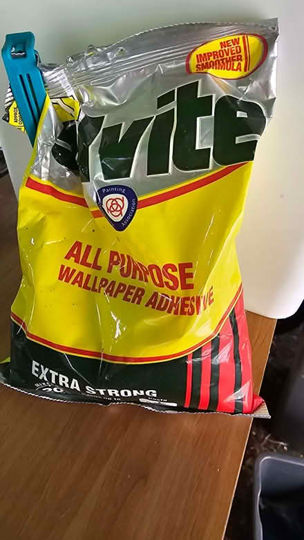 Photo of free Partially used wallpaper adhesive (Old Road OX3) #1