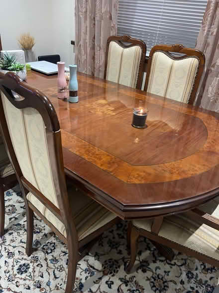 Photo of free Dining table and chair for six people (St Mellons CF3) #1