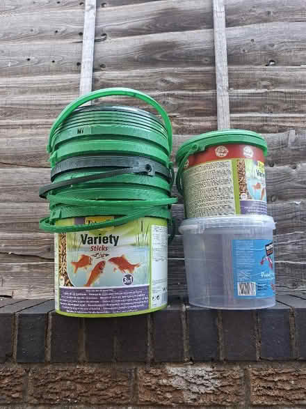 Photo of free Empty fish food containers (Rushden town centre NN10) #1