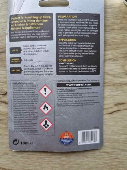 Photo of free kitchen/bathroom touch-up enamel (Near Lowther Gardens FY8) #1