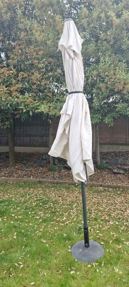 Photo of free 3 x Patio Umbrellas (3m x 2m) - Working Windup (Standon SG11) #4