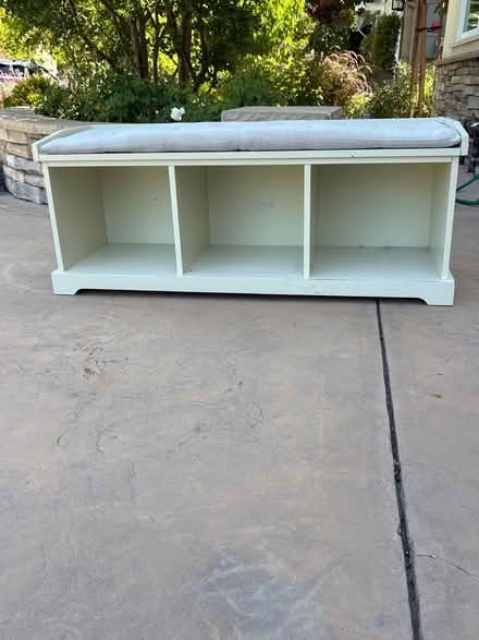 Photo of free Tufted storage bench (16368 Shady View Ln) #1
